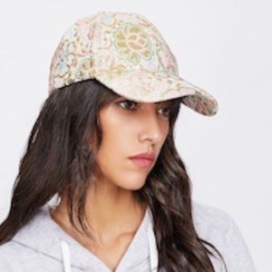 Floral embroidered baseball cap